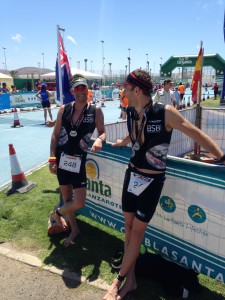 Brian og Michael "Vulcano triathlon Lanzarote"