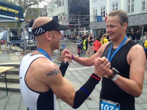 Nummer 1 og 2 i Haderslev 1/4 tri, Jesper og Morten.