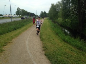 Henrik Stegger holdte 36 kmt avg på cyklen og afsluttede flot på løbet, selvom kramperne tog fat !