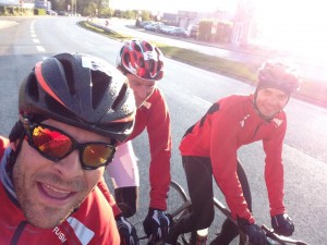 I Vejle var der tørt ! Cykeltur til Haderslav for at heppe på Patrick og Brian.