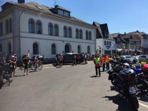 Solen bager i Frankfurt 2015